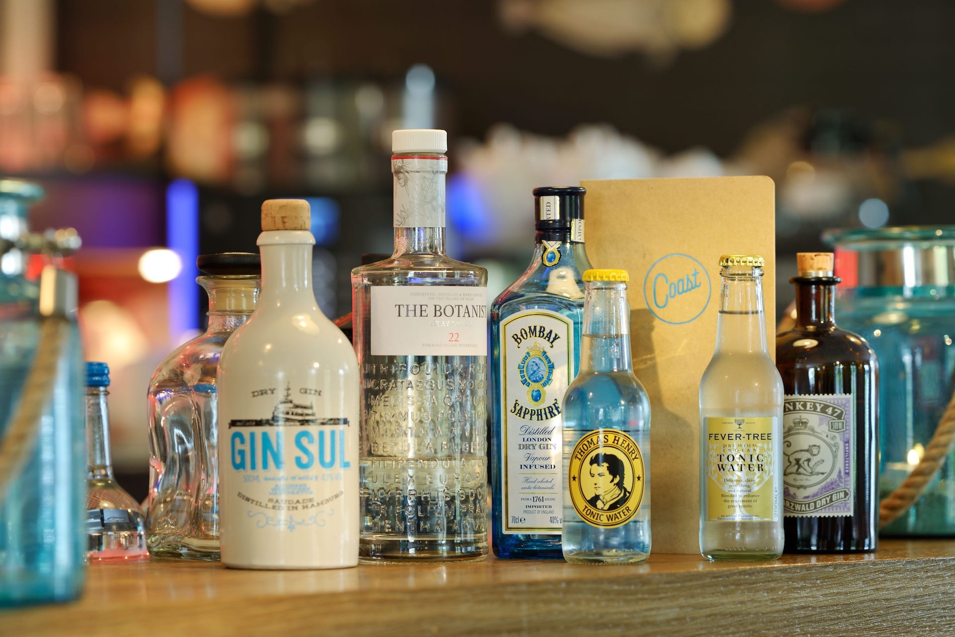 gin sul bombay gin thomas henry tonic im restaurant coast gin bar sylt gin tasting nordsee in rantum